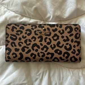 Kate Spade Bi Fold Leopard Wallet